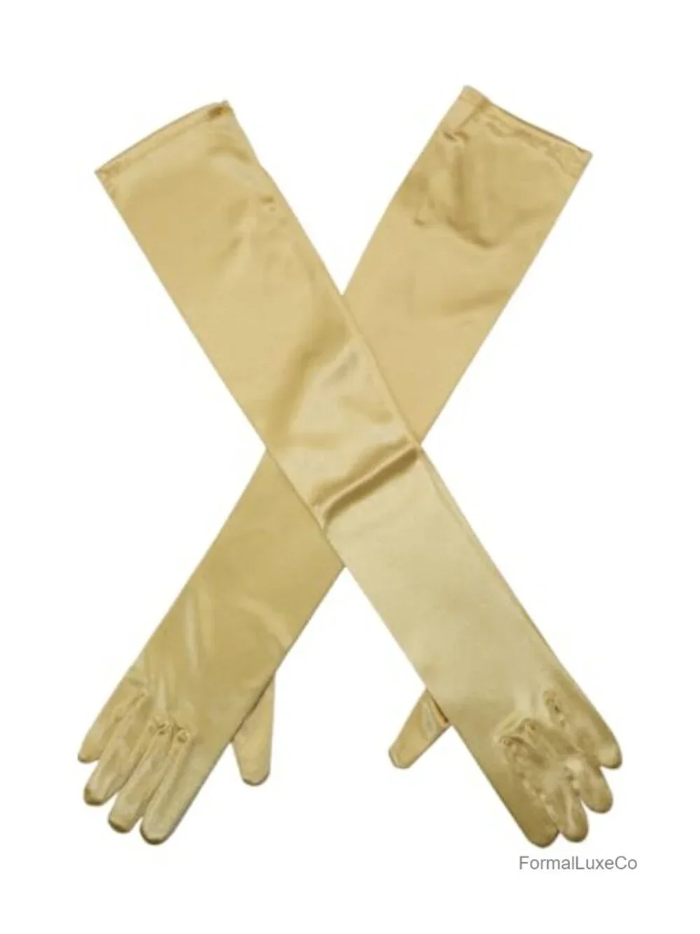 Women's Vintage 1920s Opera Satin Gloves Elbow Length Costume Gloves